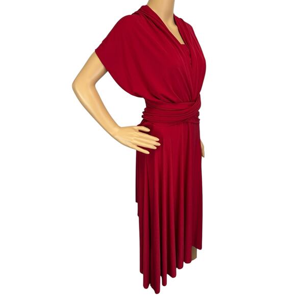 NWT Ashley Stewart 10 Way Infinity Dress Red Plus Size 1X - Picture 5 of 11
